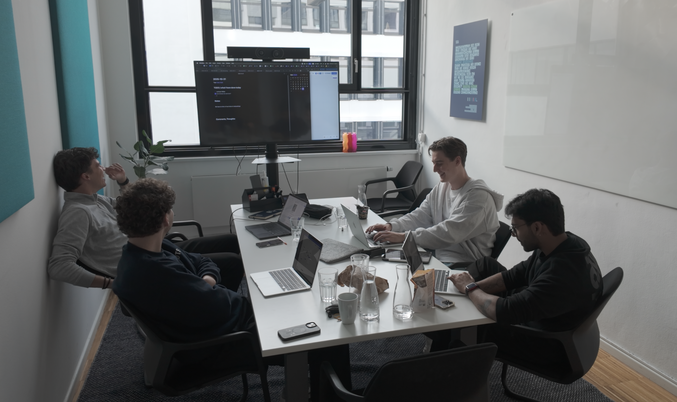 Team working together at Helmit