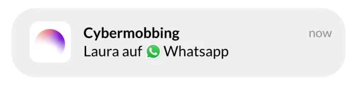 Cyberbullying WhatsApp alert
